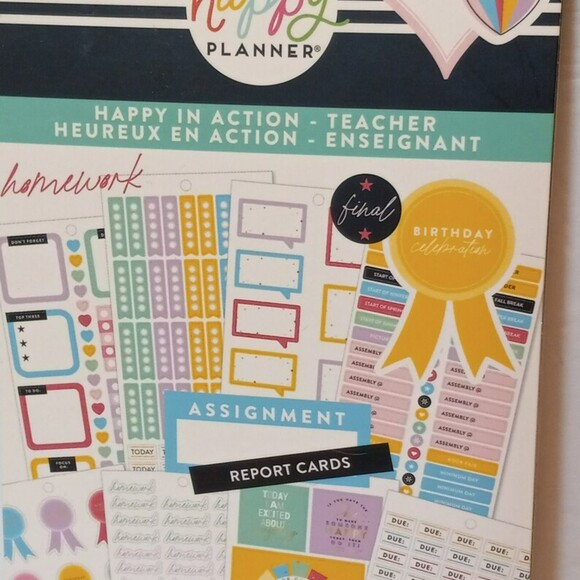 The Happy Planner Teacher Happy In Action, Planner Stickers B49 - Picture 6 of 6